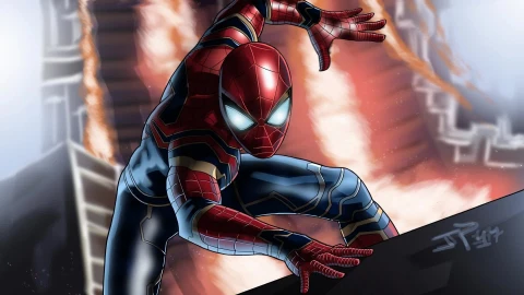 Infinity  War  Iron  Spider  Man  Live  Wallpaper - Free Live Wallpaper