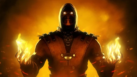 Scorpion  Flames  Mortal  Combat  Live  Wallpaper - Free Live Wallpaper