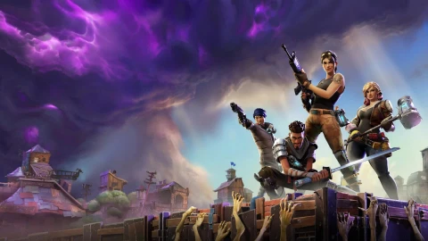 Fortnite  Team  Zombies  Tornado  Live  Desktop  Wallpaper - Free Live Wallpaper