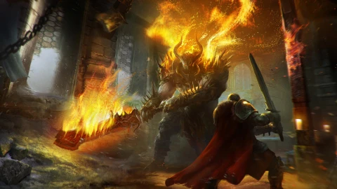 Lords  Of  The  Fallen  Battle  Flames  4K  Live  Wallpaper - Free Live Wallpaper