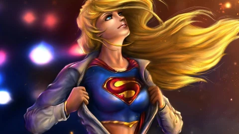 Beautiful  Blonde  Supergirl  Live  Wallpaper - Free Live Wallpaper