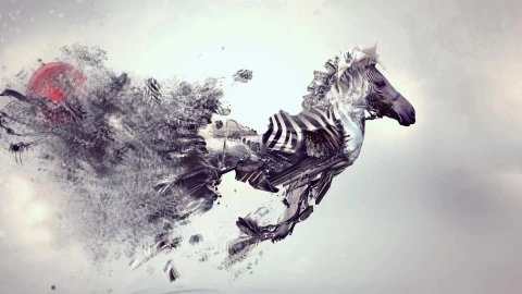 Crumble  Zebra  Abstract  Live  Wallpaper - Free Live Wallpaper