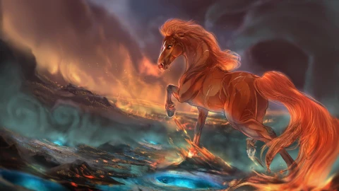 Fantasy  Horse  Sea  2K  Live  Wallpaper - Free Live Wallpaper