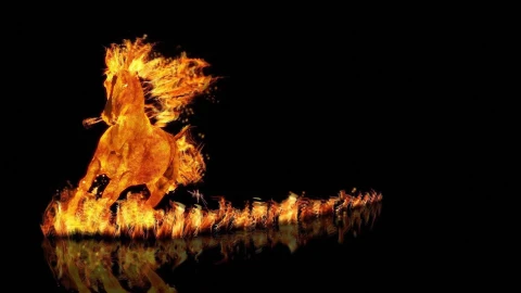Fire  Horse  Artwork  Live  Wallpaper - Free Live Wallpaper