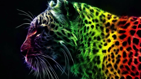 Rgb  Tiger  Abstract  Live  Wallpaper - Free Live Wallpaper