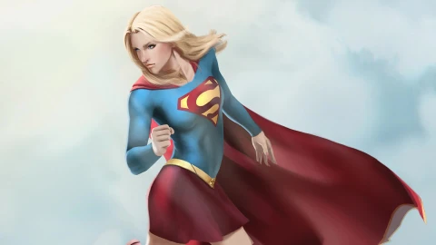Supergirl  Hero  Kara  Zor  El  Cloak  Artwork  Live  Wallpaper - Free Live Wallpaper