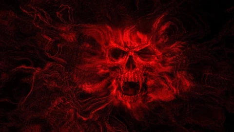 Bloody  Skull  Horror  Live  Wallpaper - Free Live Wallpaper