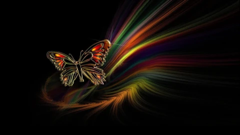 Colorful  Abstract  Butterfly  2K  Live  Wallpaper - Free Live Wallpaper