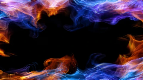 Red  Blue  Flame  Abstract  2K  Live  Wallpaper - Free Live Wallpaper