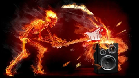 Skull  Fantasy  Music  Horror  Live  Wallpaper - Free Live Wallpaper