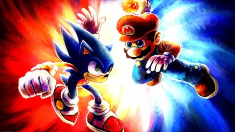 Sonic  Mario  Artwork  Live  Wallpaper - Free Live Wallpaper