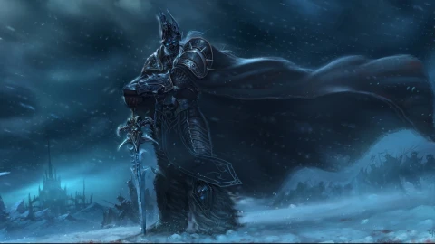 Warcraft  Wow  World  Of  Warcraft  Lich  King  Warrior  Sword  Snow - Free Live Wallpaper