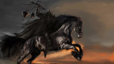 Black Knight Riding Live Wallpaper - Free Live Wallpaper