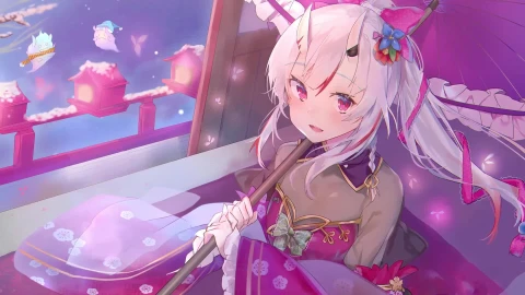 Nakiri Ayame 60Fps Anime Live Wallpaper - Free Live Wallpaper