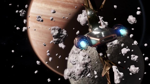 Star citizen Spaceship - Free Live Wallpaper