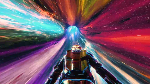 Worm Hole Space Man Live Wallpaper - Free Live Wallpaper