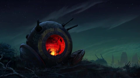 Post Apocalyptic Fireplace Live Wallpaper - Free Live Wallpaper