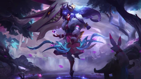 League of Legends Spirit Blossom Kindred Animated Desktop - Free Live Wallpaper
