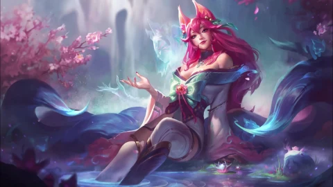League of Legends Ahri Animated Desktop - Free Live Wallpaper