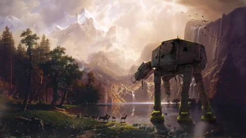 [Star Wars] Deserted At At Animated Windows - Free Live Wallpaper
