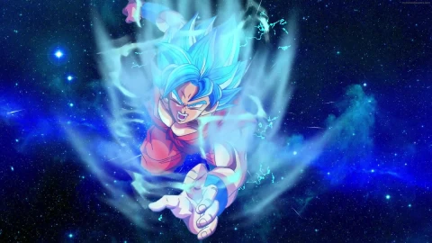 DBS Dragonball Goku Blue Animated Wallpaper Free - Free Live Wallpaper