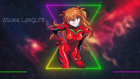Anime Asuka Langley Universe Rgb Hd Live Wallpaper - Free Live Wallpaper