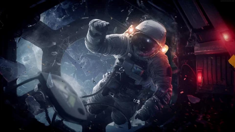 Accident in Space 4K Animated Wallpaper - Free Live Wallpaper