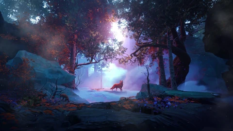 Falling Leaves Fox 4K Live Wallpaper - Free Live Wallpaper