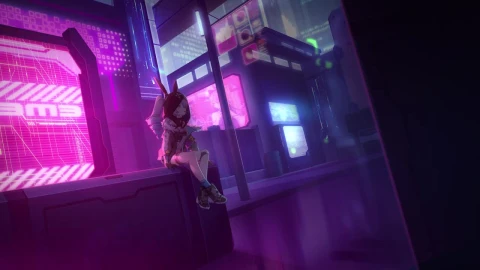 Bronie Waiting in Arc City Honkai Impact 3rd Haxxor Bunny - Free Live Wallpaper