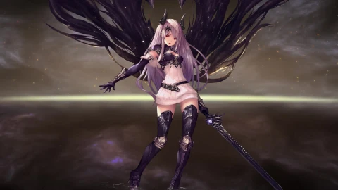 Shadowverse Arisa Black Winged ©Cybust Live Wallpaper - Free Live Wallpaper