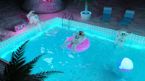 Moon Pool Animated Wallpaper - Free Live Wallpaper