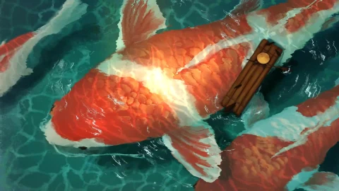 Big Koi Jasmine Miao Fish Live Wallpaper - Free Live Wallpaper