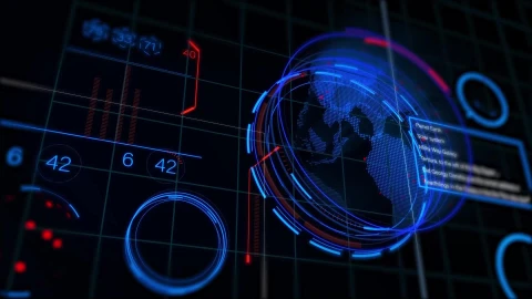 Earth Radar Blue Hd Abstract Live Wallpaper - Free Live Wallpaper