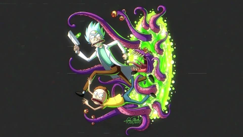 Rick and Morty Monster From Portal Live Wallpaper - Free Live Wallpaper