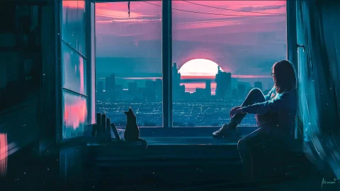 Aenami Ca Girl And Rain Live Wallpaper - Free Live Wallpaper