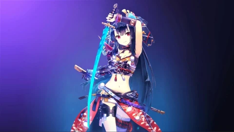 Cute Beautiful Samurai Anime Girl Live Wallpaper - Free Live Wallpaper