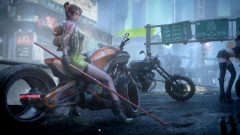 Cyberpunk Bykes And Girls Live Wallpaper - Free Live Wallpaper