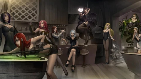 League of Legends Bunch of Girls Live Wallpaper - Free Live Wallpaper