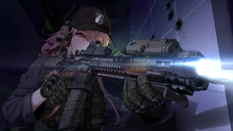 Anime Girls Frontline M4 Sopmod II by SD Big Pie - Free Live Wallpaper