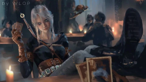 Ciri and Gwent by WLOP Live Wallpaper - Free Live Wallpaper