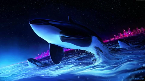 Blue Ocean Orcas 4K Live Wallpaper - Free Live Wallpaper
