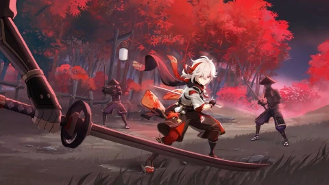 Anime Kaedehara Kazuha Game Genshin Impact Live Wallpaper - Free Live Wallpaper