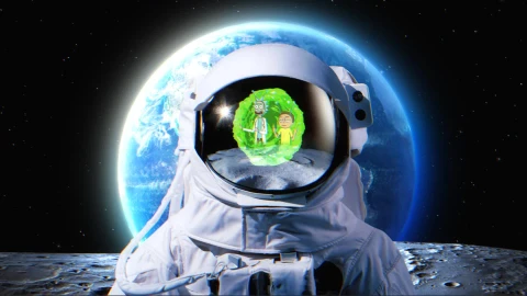 Astronaut VS Rick and Morty Live Wallpaper - Free Live Wallpaper