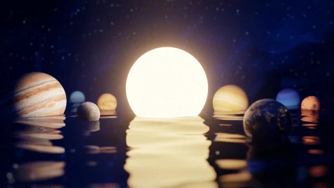 Solar System in Ocean Live Wallpaper - Free Live Wallpaper