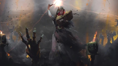 Dark Fantasy Apprentice Necromancer Girl Live Wallpaper - Free Live Wallpaper