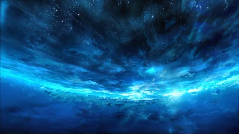 Blue Horizon and Stars Live Wallpaper - Free Live Wallpaper