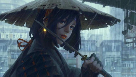Travelling Ninja Girl Live Wallpaper - Free Live Wallpaper