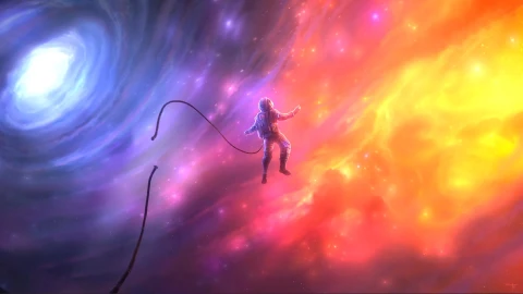 Astronaut Lost In Deep Space Live Wallpaper - Free Live Wallpaper