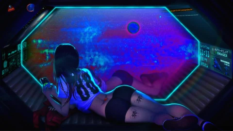 Cosmo Traveler Girl HD Live Wallpaper - Free Live Wallpaper