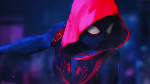 Marvel Spiderman With Hooded Suit 4K Live Wallpaper - Free Live Wallpaper